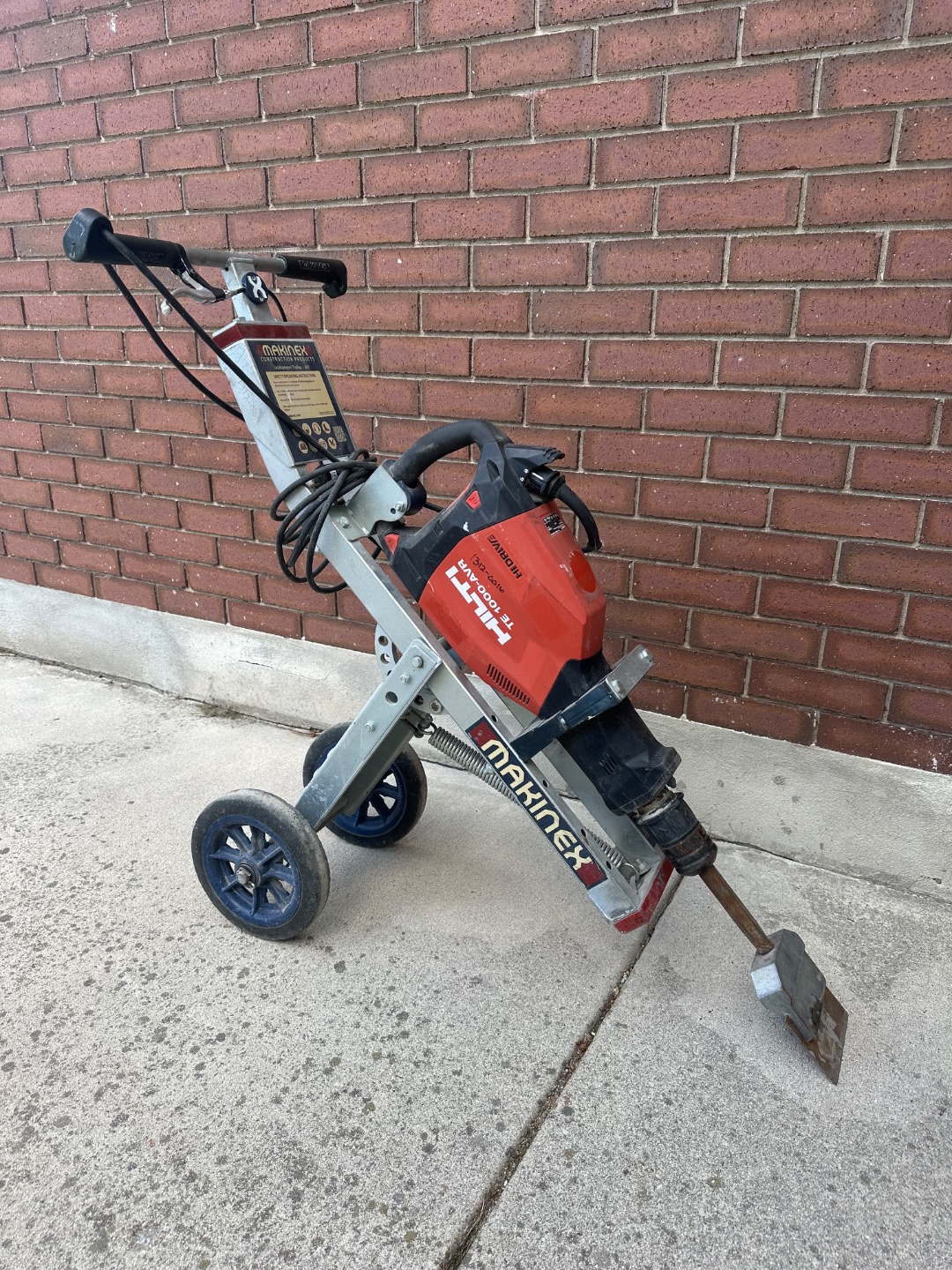 Tile Remover Jack Hammer w/Trolley